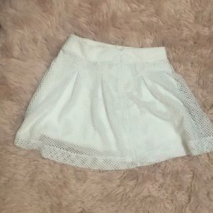 Banana Republic White Skirt